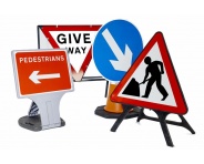Temporary UK road works Road Signs
