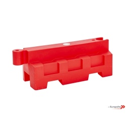 Plastic Road Barrier Universal 1000mm Mini Block - Red
