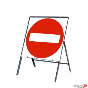 No Entry - Metal Sign Face With Frame & Clips
