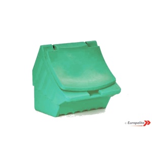 Green170ltr road salt grit bin direct from manufacturer