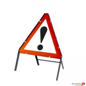 Other Danger Triangular Metal Road Sign With Frame & Clips