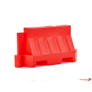 Plastic Road Traffic Barrier - 1000mm Continental Separator - Red