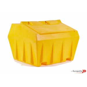 Yellow Lockable Grit Bin For Road Salt - 36cu.ft (1020ltr)