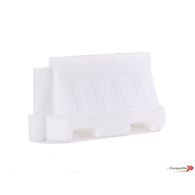 Plastic Road Traffic Barrier 1000mm Continental Separator - White