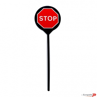Lollipop Sign - Elite 600mm 'STOP/GO' Works reverse